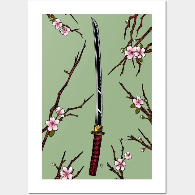 Katana Wall Art by marieltoigo